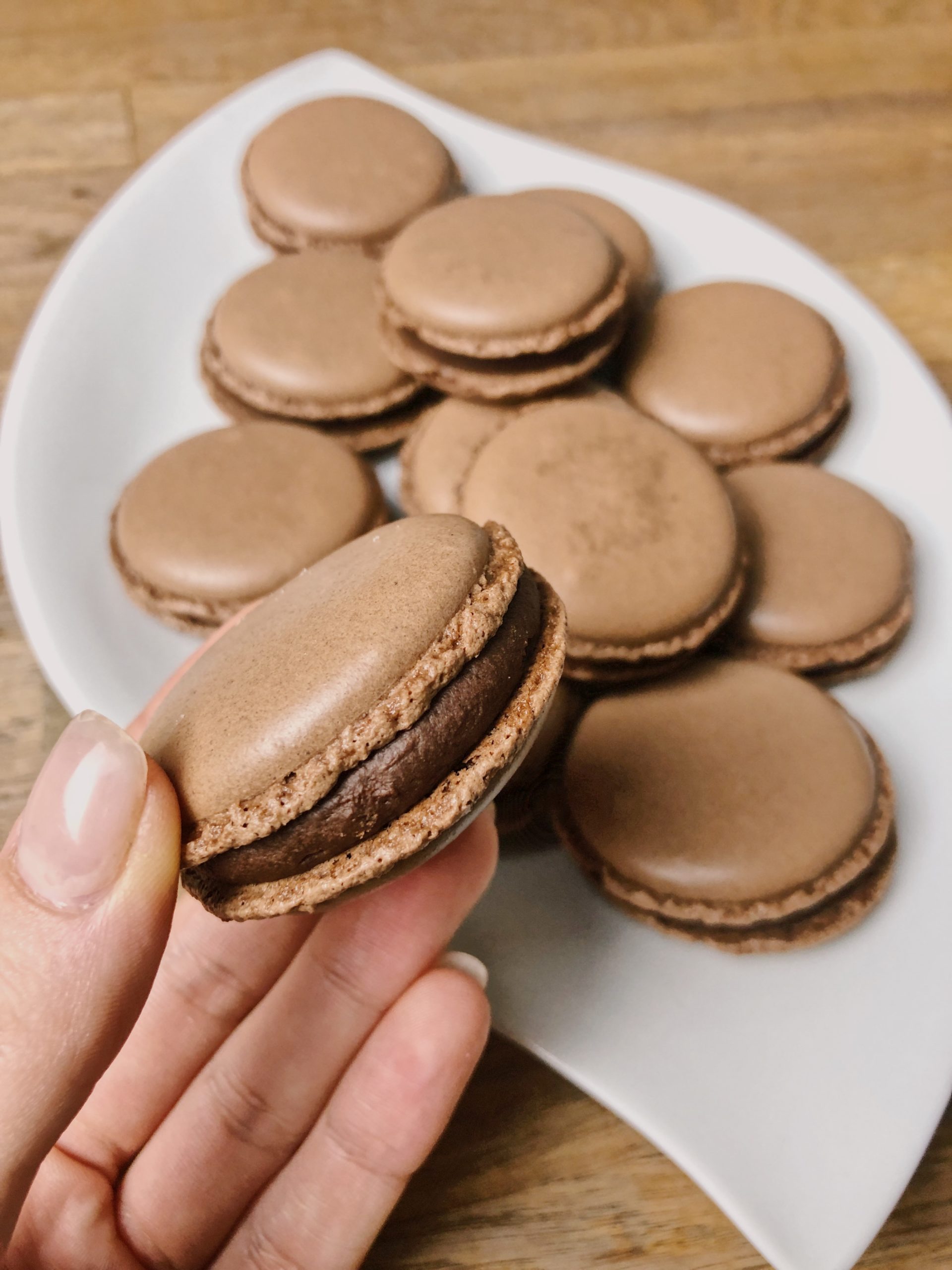 Macarons au chocolat : Recette de Macarons au chocolat