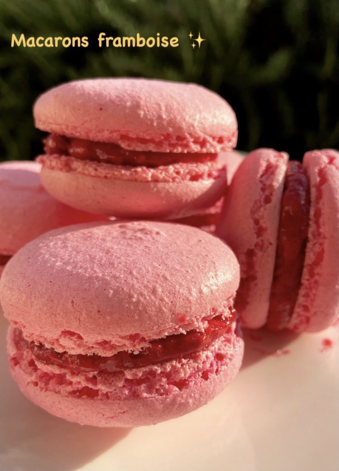 Macarons framboise Mamitou : Recette de Macarons framboise Mamitou