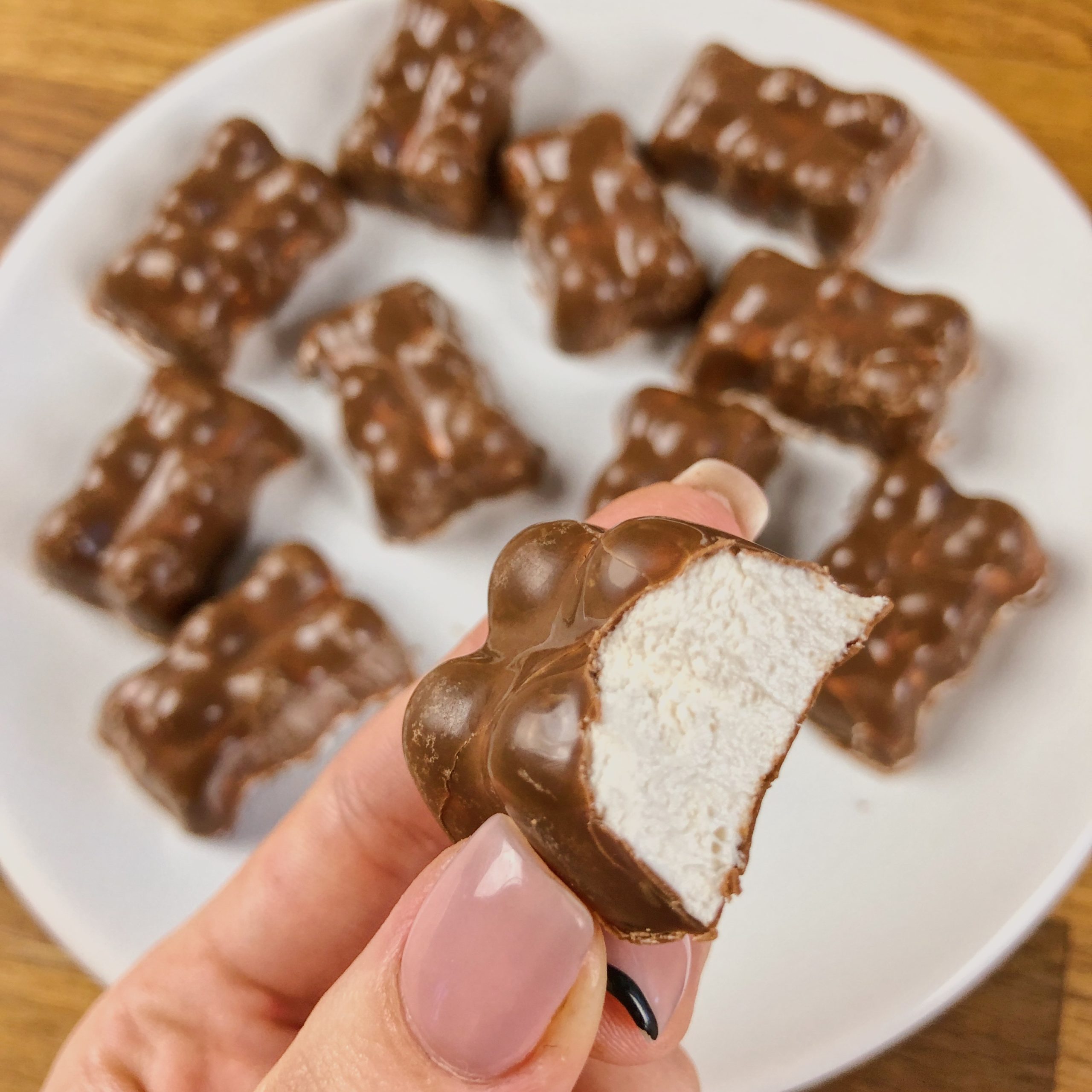 Les oursons guimauve au chocolat