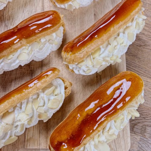 recette-eclairs-chantilly-caramel-cap-patissier-cook-and-record