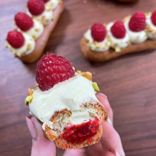 recette-éclairs-framboise-pistache-cook-and-record